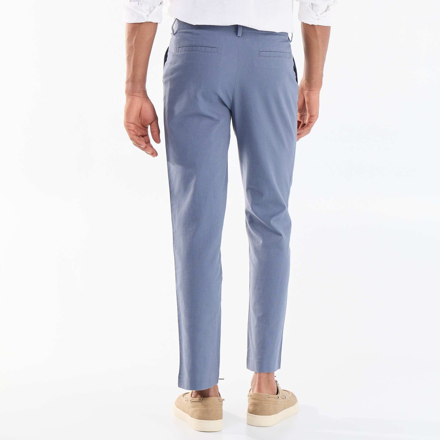 Solid Chino Pants - Regular Waist BLUE