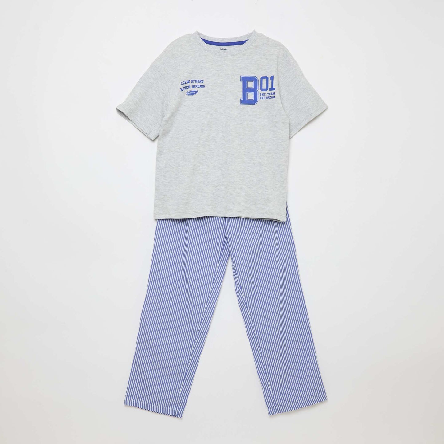 Poplin Pajama Set - 2 pieces BLUE