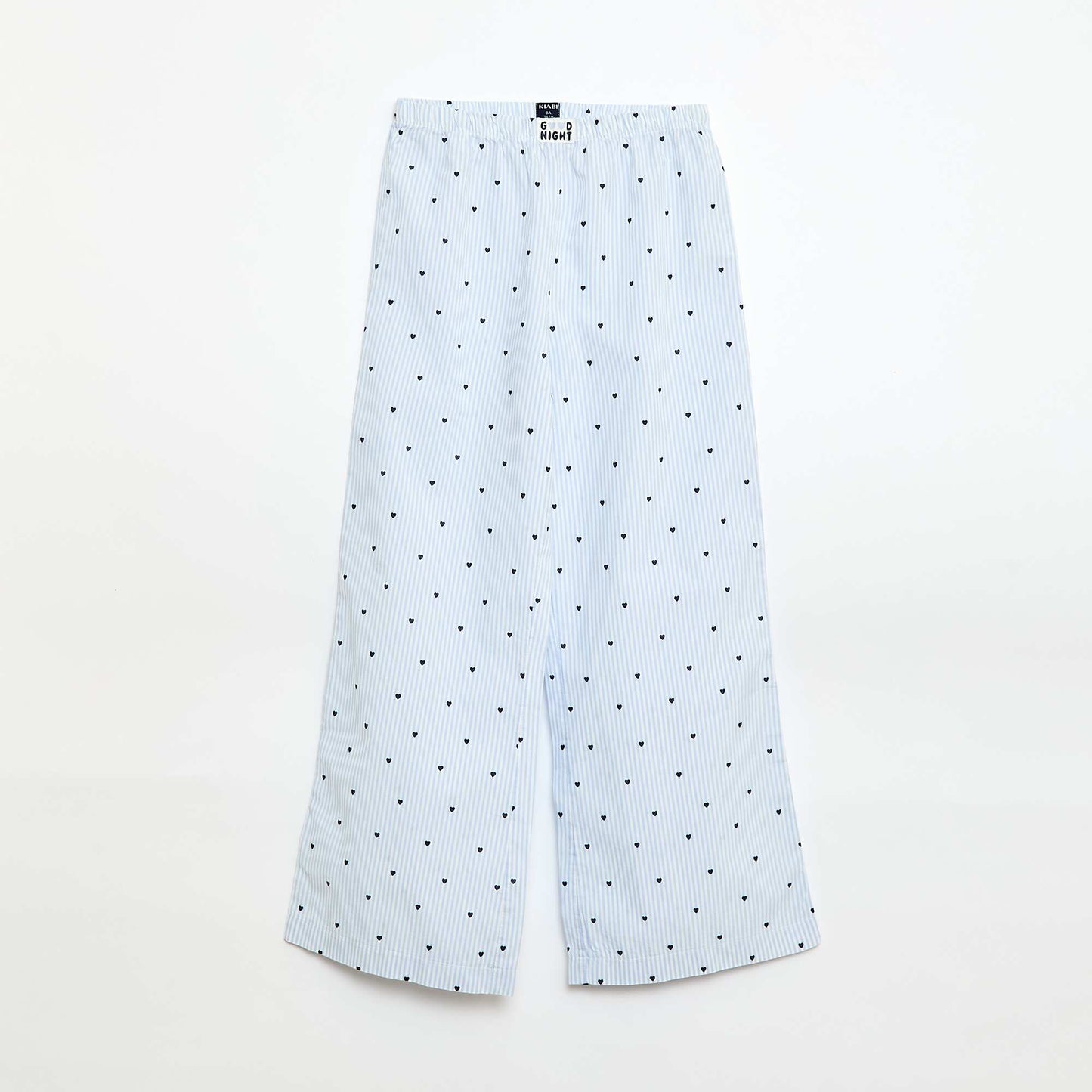 Poplin Long Pajamas - 2 Piece Set BLUE