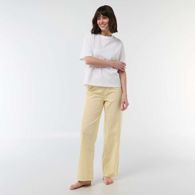 Poplin Pajama Pants YELLOW