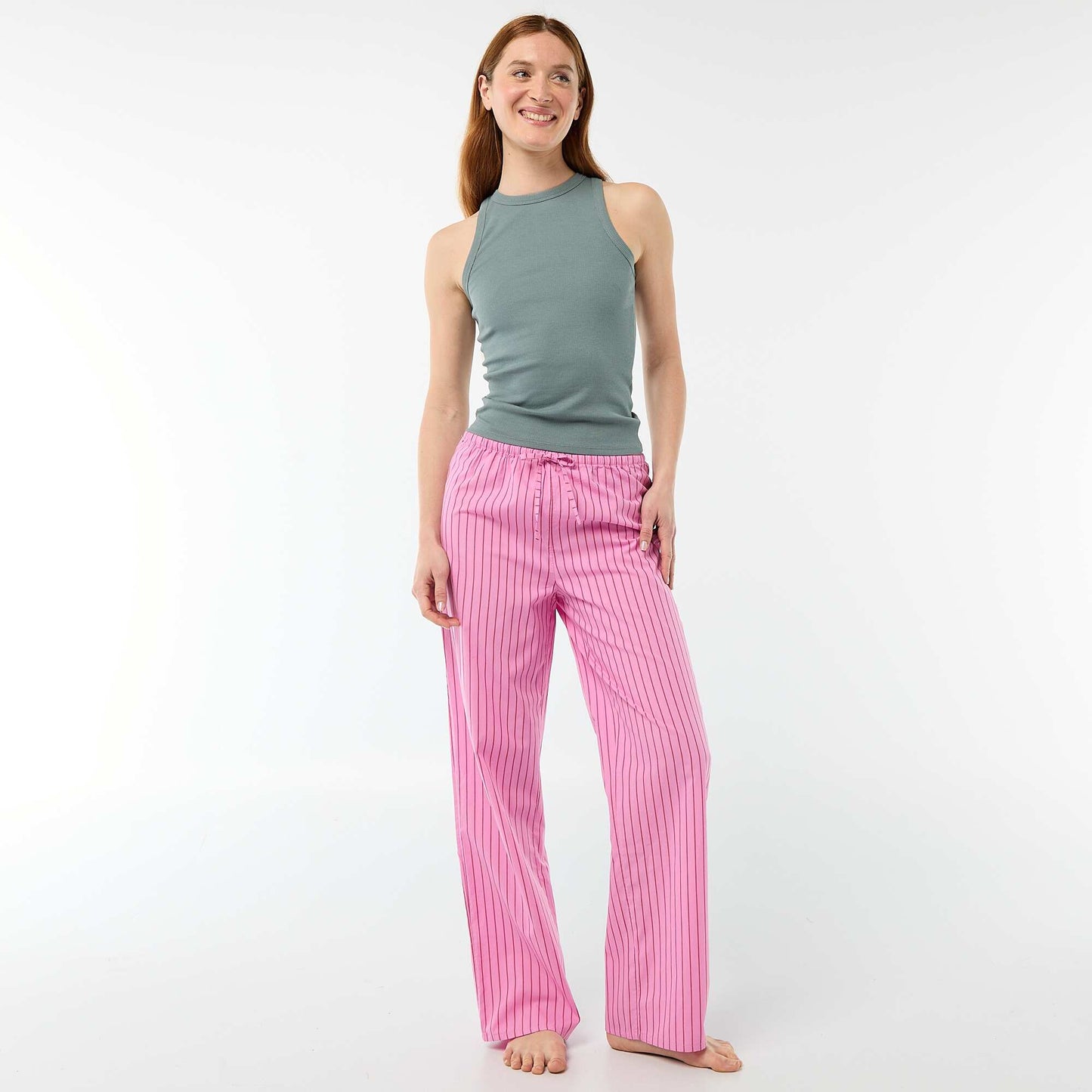 Poplin Pajama Pants PINK