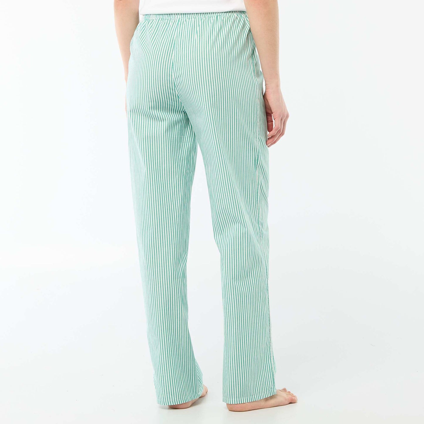 Poplin Pajama Pants GREEN