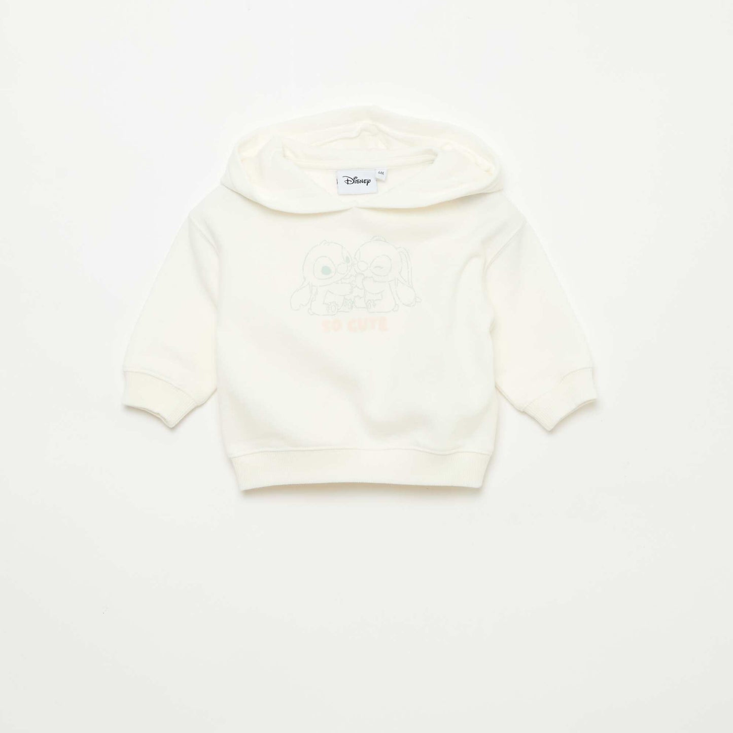 Disney hooded sweatshirt + leggings set WHITE