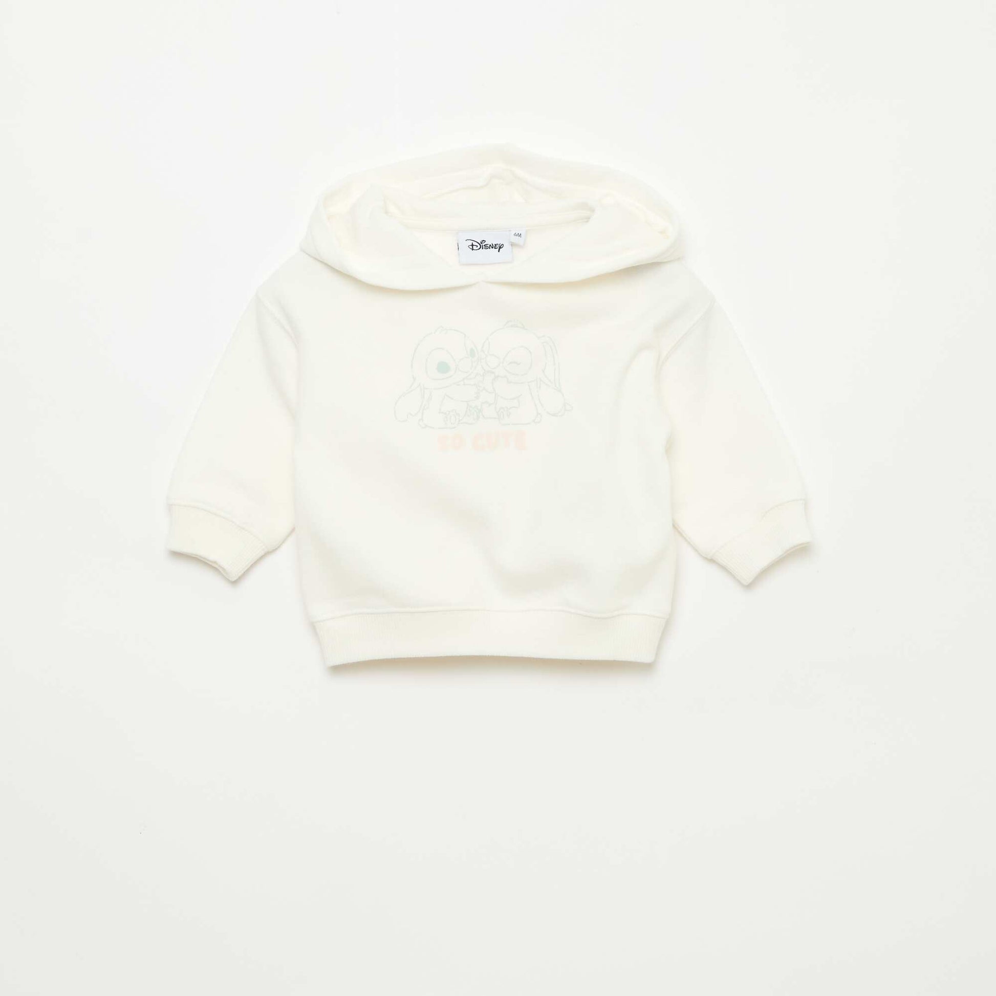 Disney hooded sweatshirt + leggings set WHITE