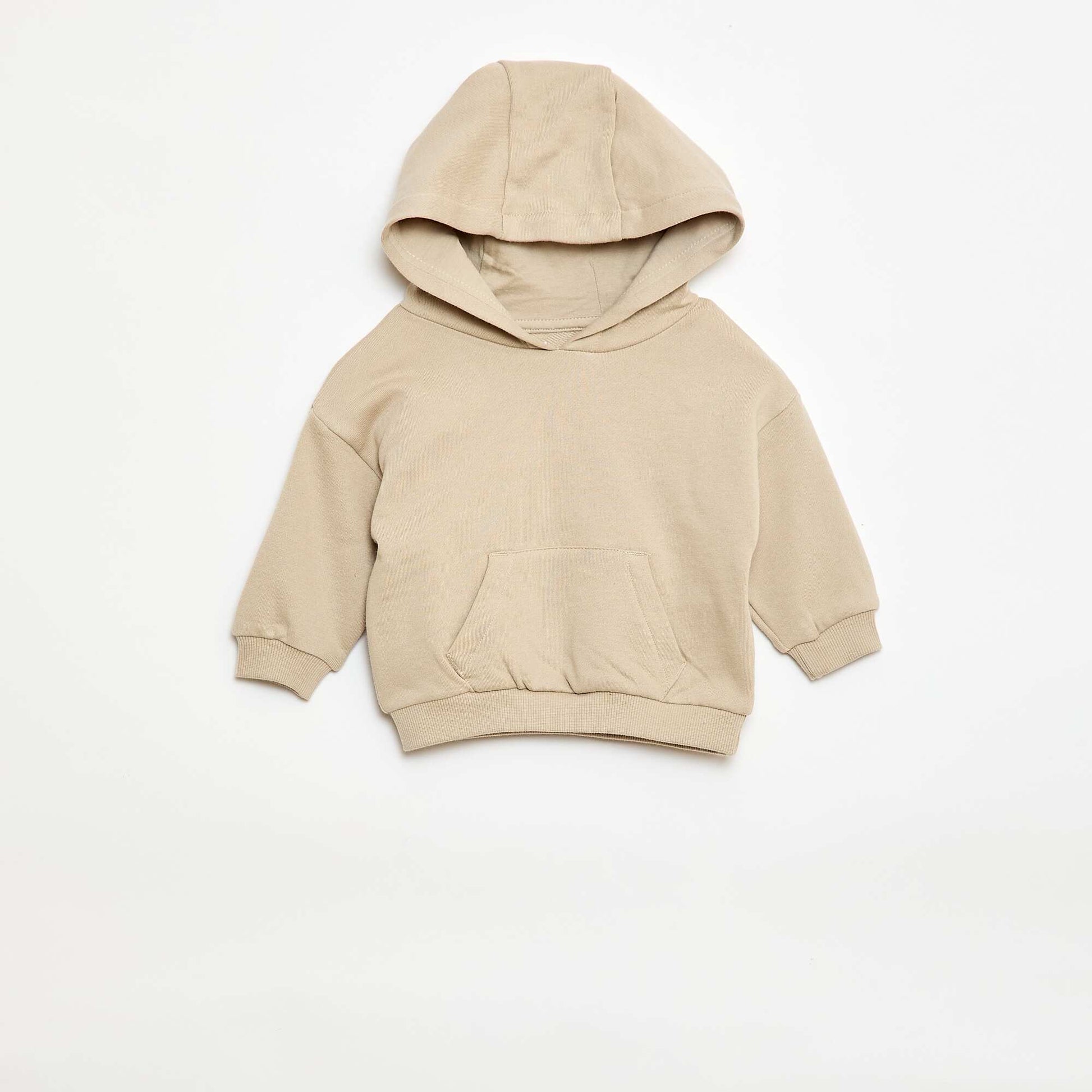 Monochrome Hoodie and Joggers Set - 2 Piece BEIGE