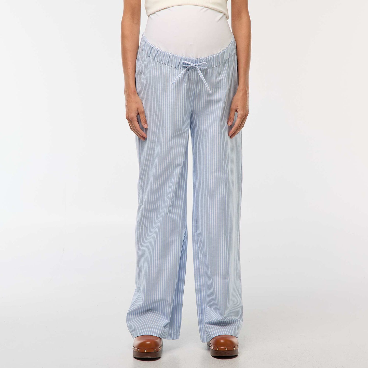 Striped Maternity Shirt BLUE