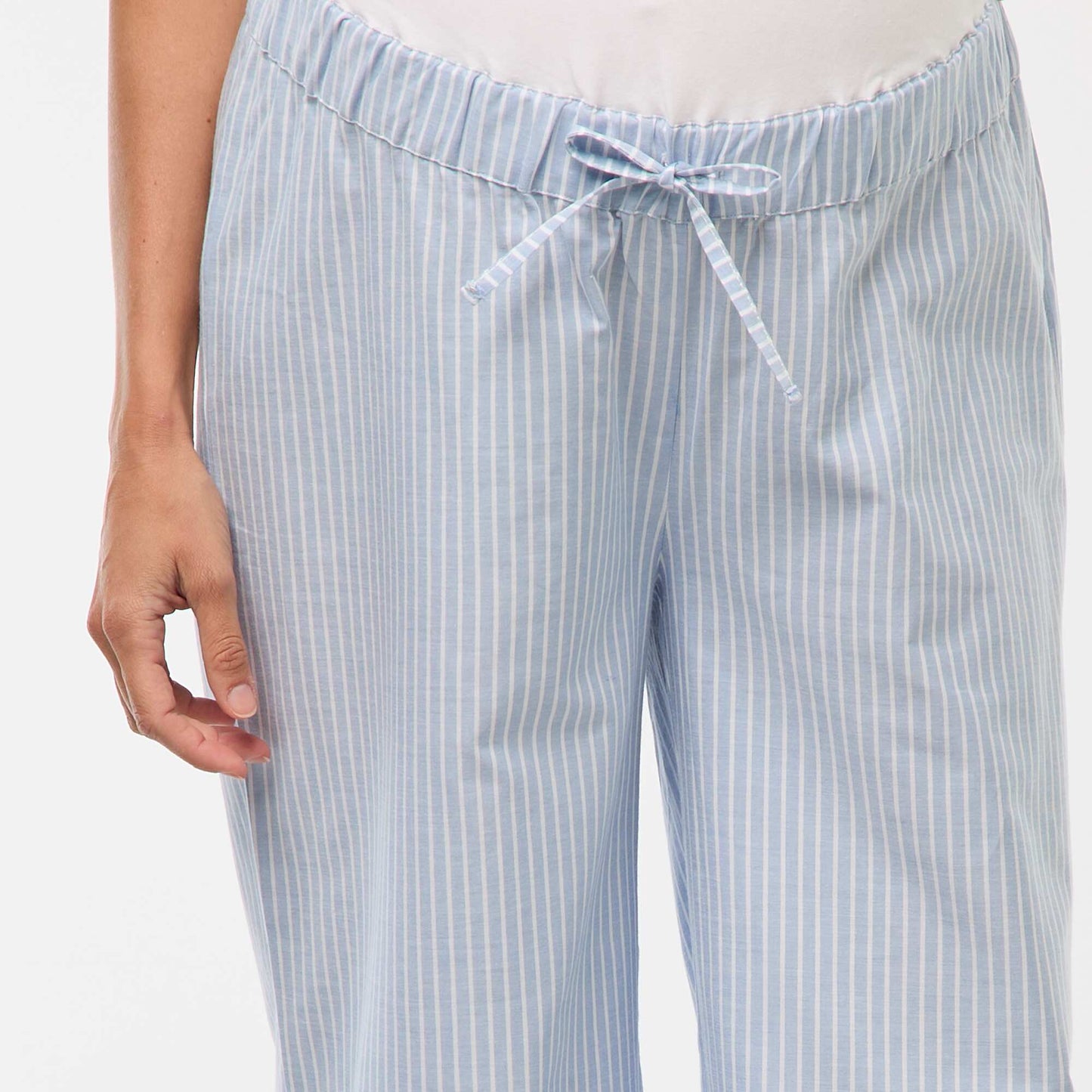 Striped Maternity Shirt BLUE