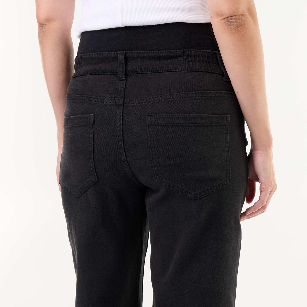 Wide leg maternity trousers BLACK
