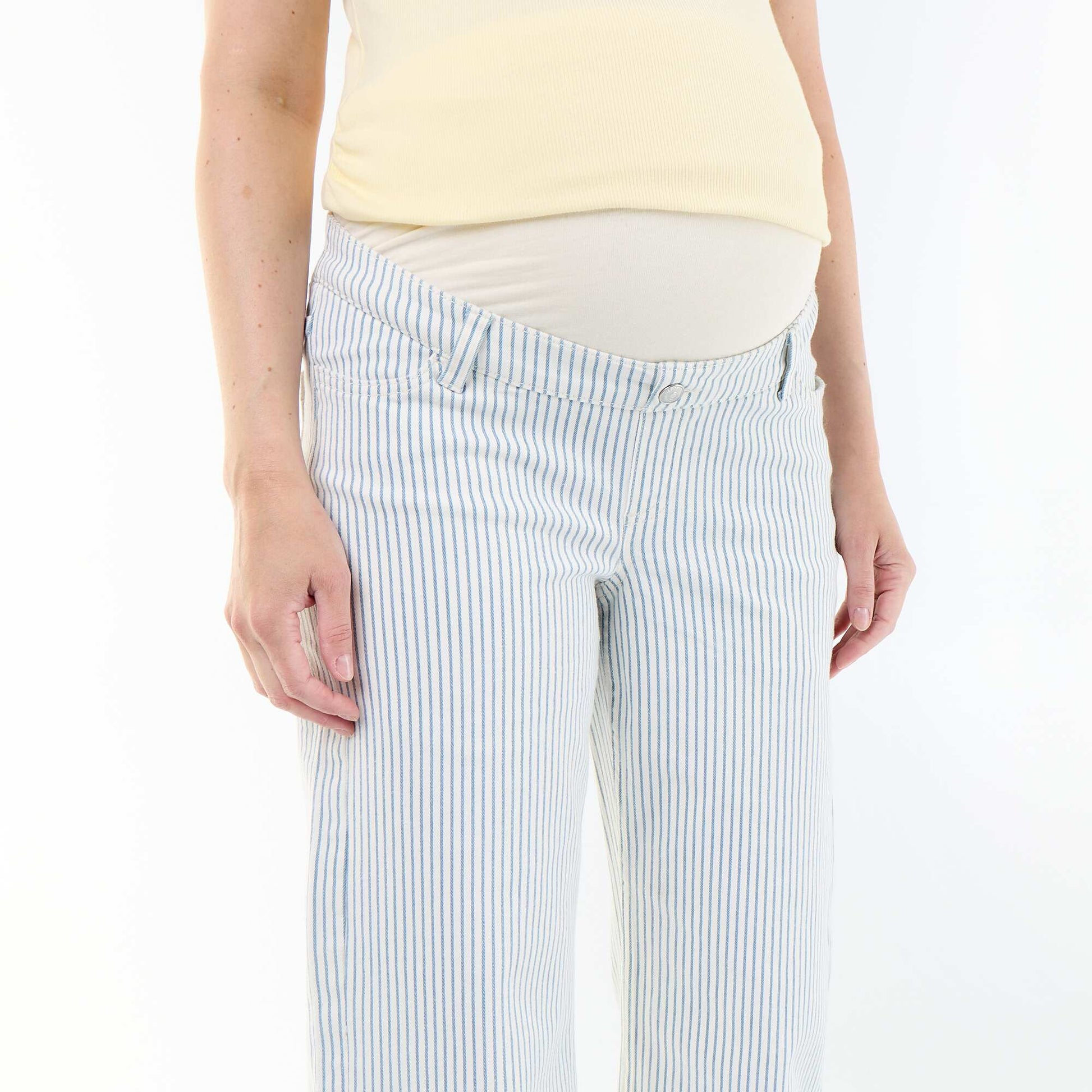 Maternity wide leg trousers BEIGE