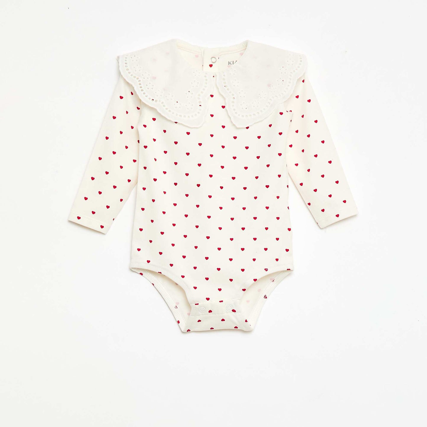 Peter Pan Collar Bodysuit WHITE