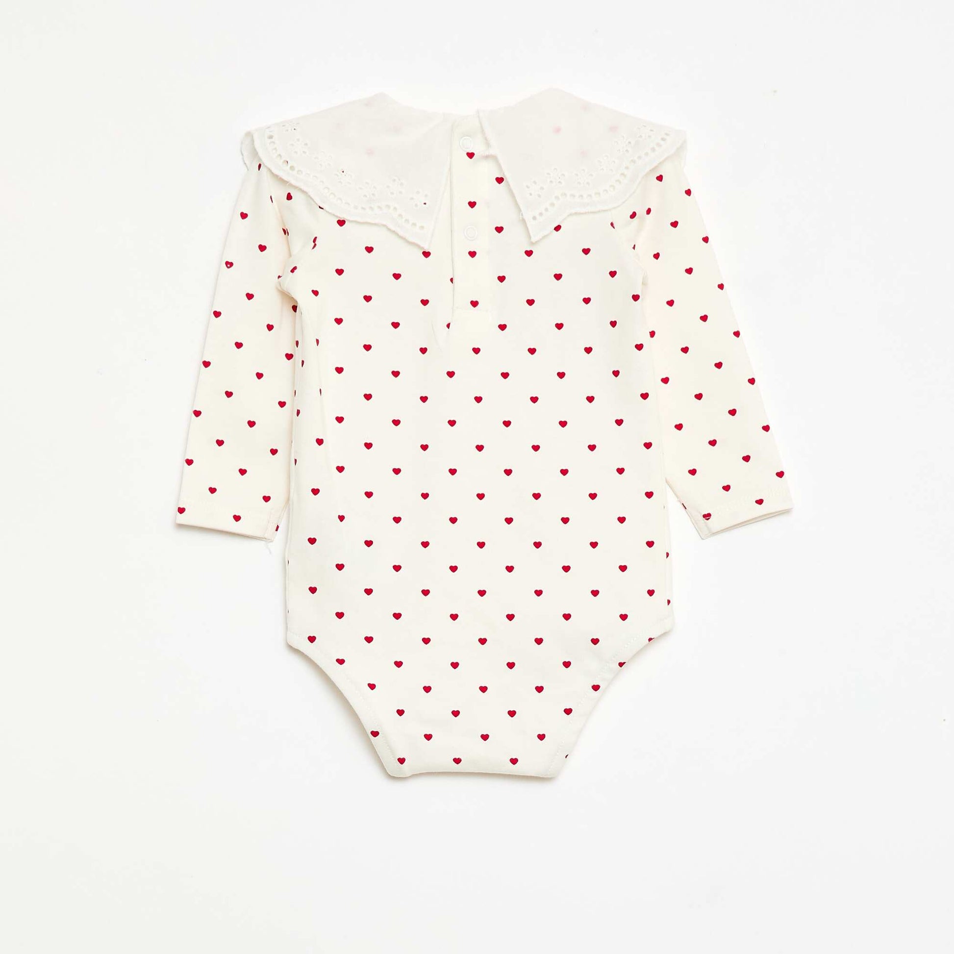 Peter Pan Collar Bodysuit WHITE