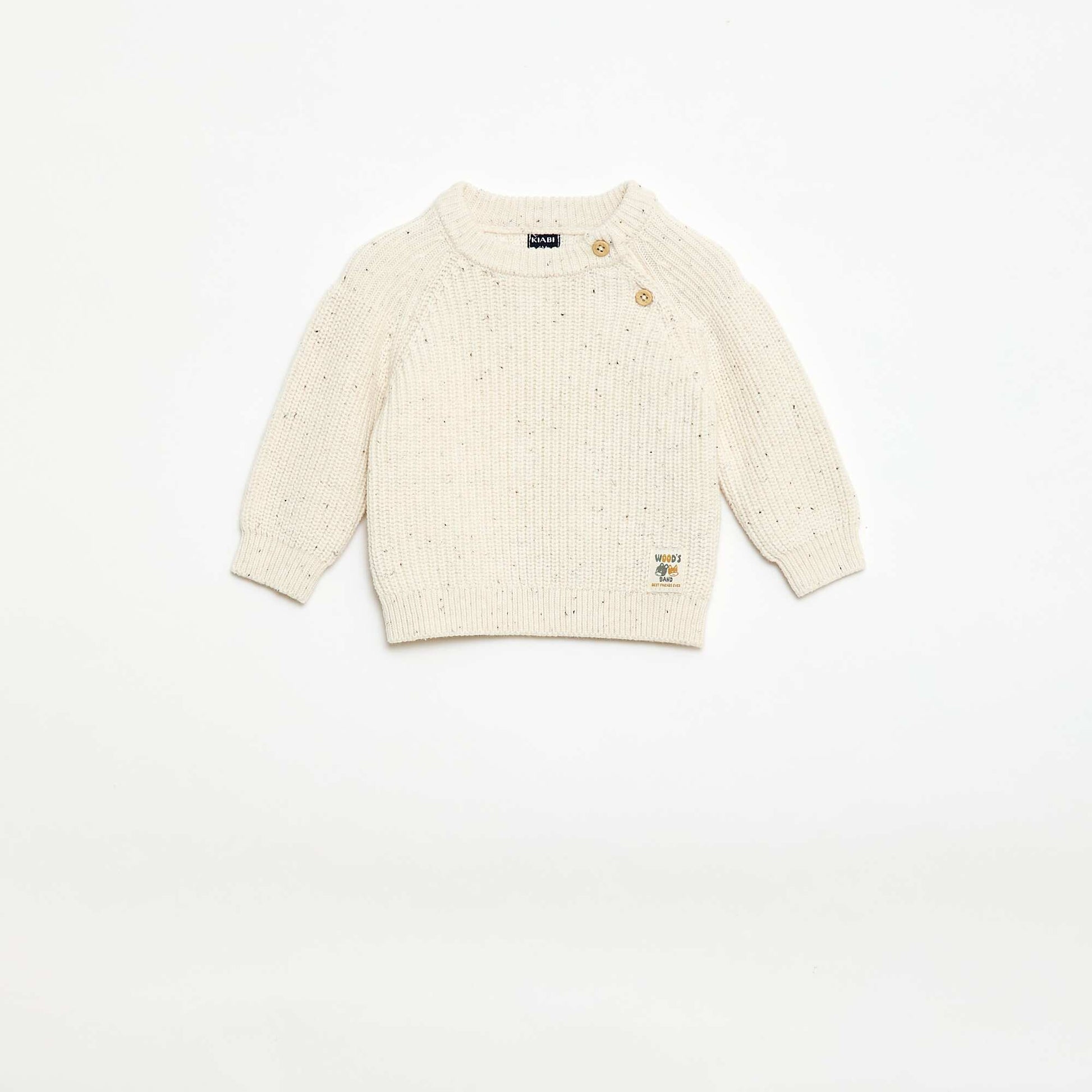 Marled Knit 2-Piece Set WHITE