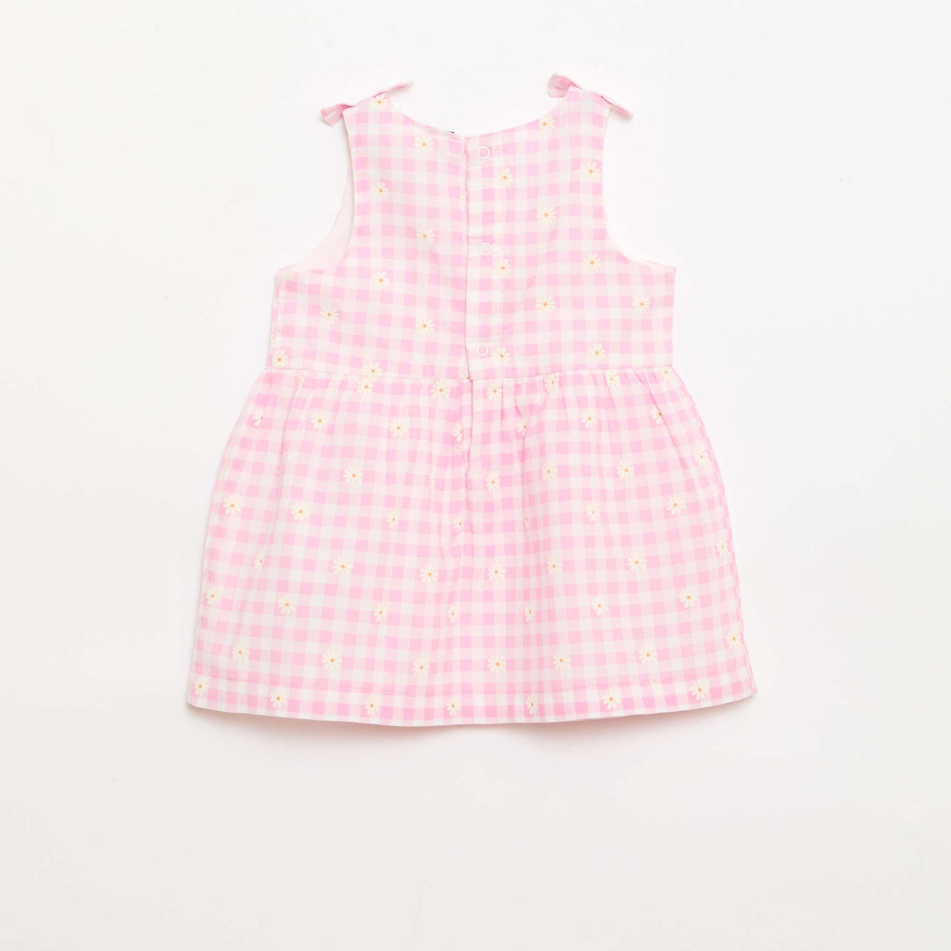 Sleeveless flared dress PINK