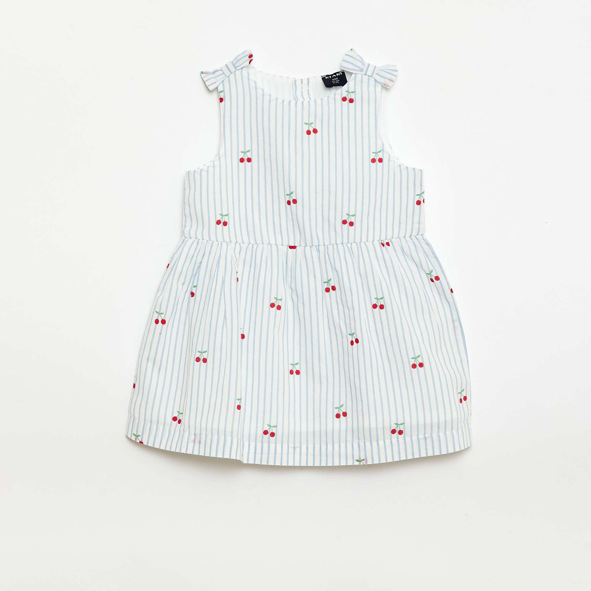 Sleeveless flared dress WHITE