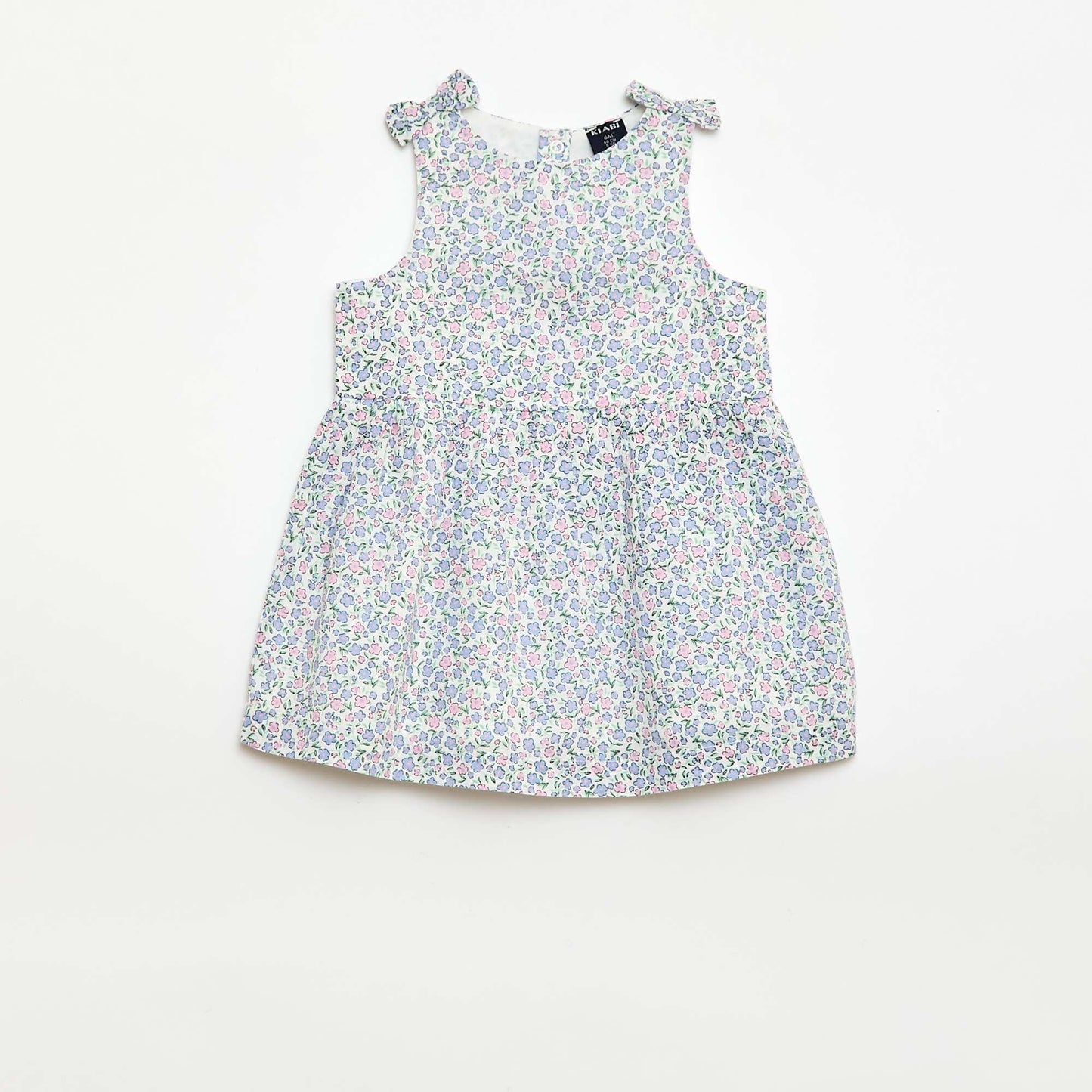 Sleeveless flared dress WHITE