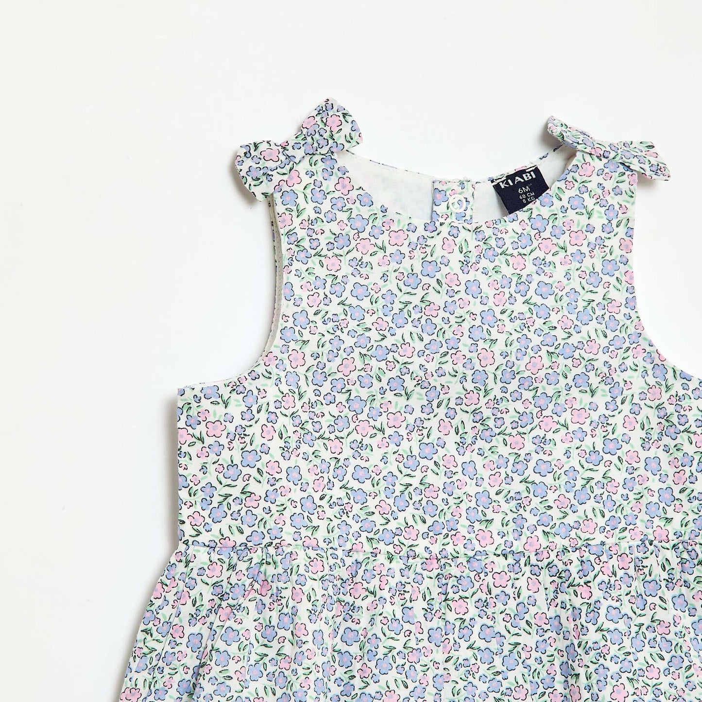Sleeveless flared dress WHITE