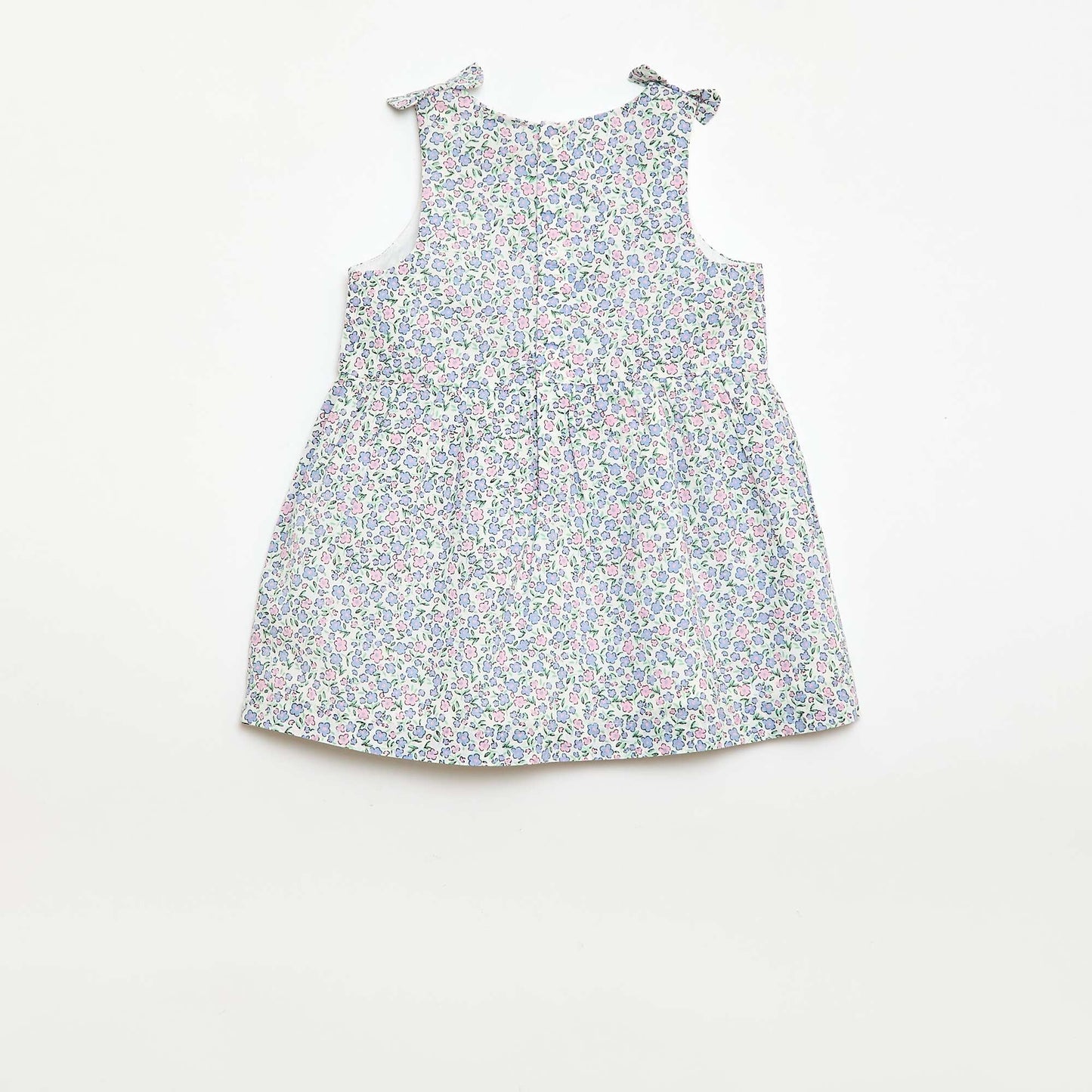 Sleeveless flared dress WHITE