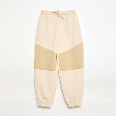 Two-Tone Joggers BEIGE
