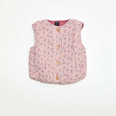 Cotton Gauze Padded Vest PURPLE