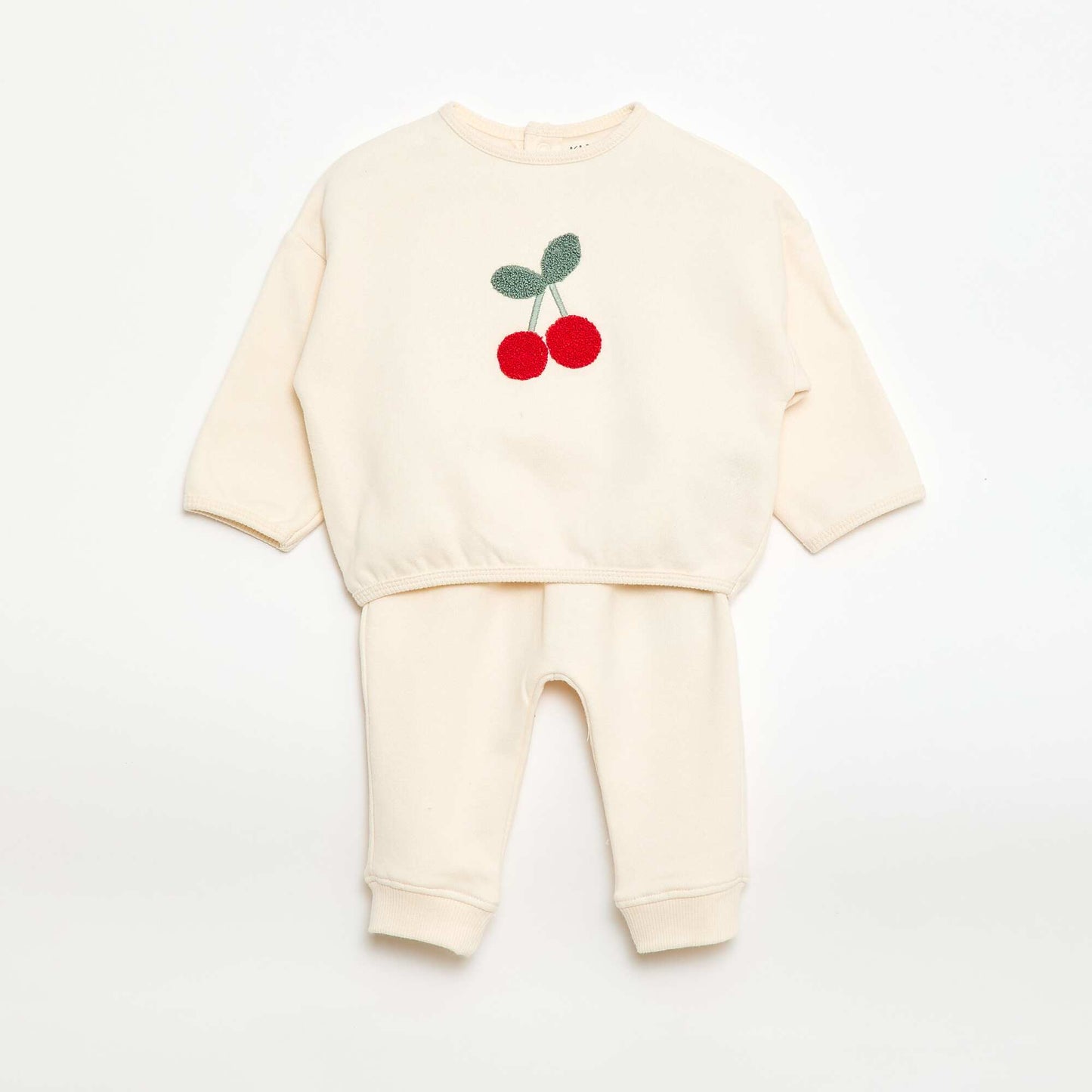 Sweatshirt and patterned jogging set WHITE