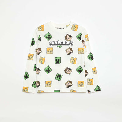 Minecraft' printed T-shirt WHITE