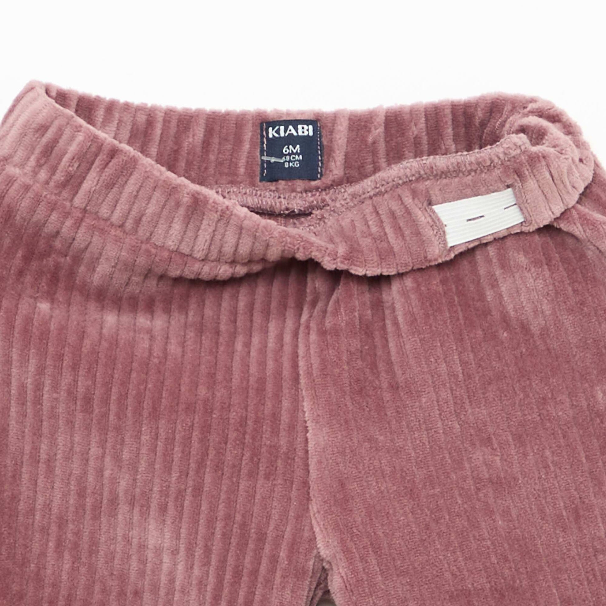 Corduroy Sweatshirt and Pants Set PURPLE