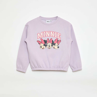 Minnie Round Neck Sweatshirt PURPLE