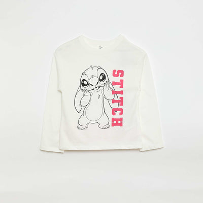 Disney 'Stitch' Long-Sleeve T-Shirt WHITE