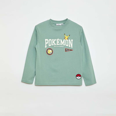 Long-Sleeve Pokémon T-shirt GREEN