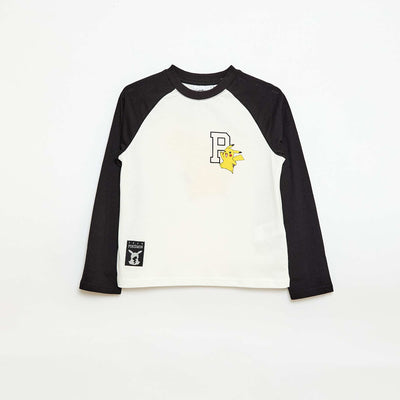 Long-sleeved 'Pokémon' T-shirt WHITE