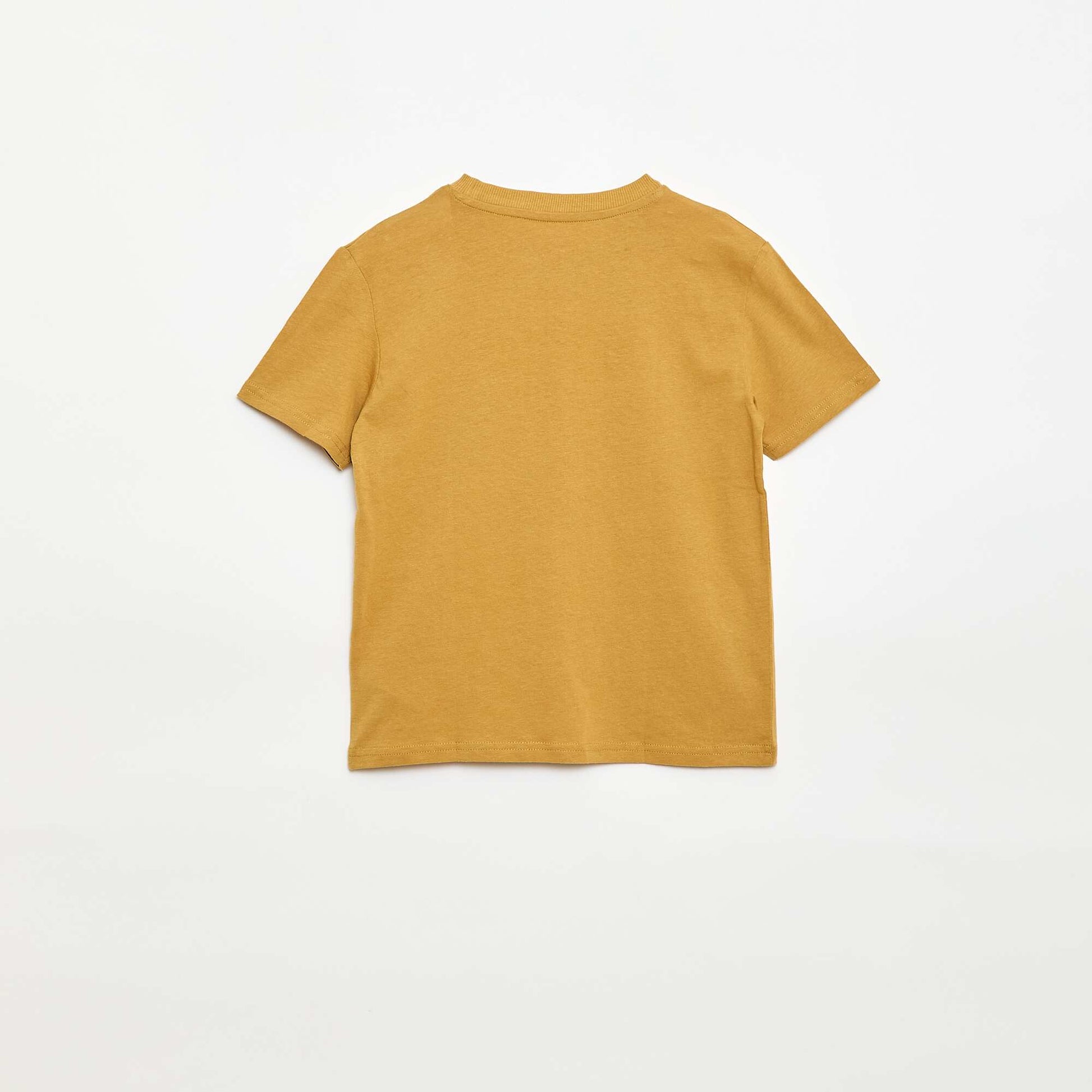 Printed Short-Sleeved T-Shirt YELLOW