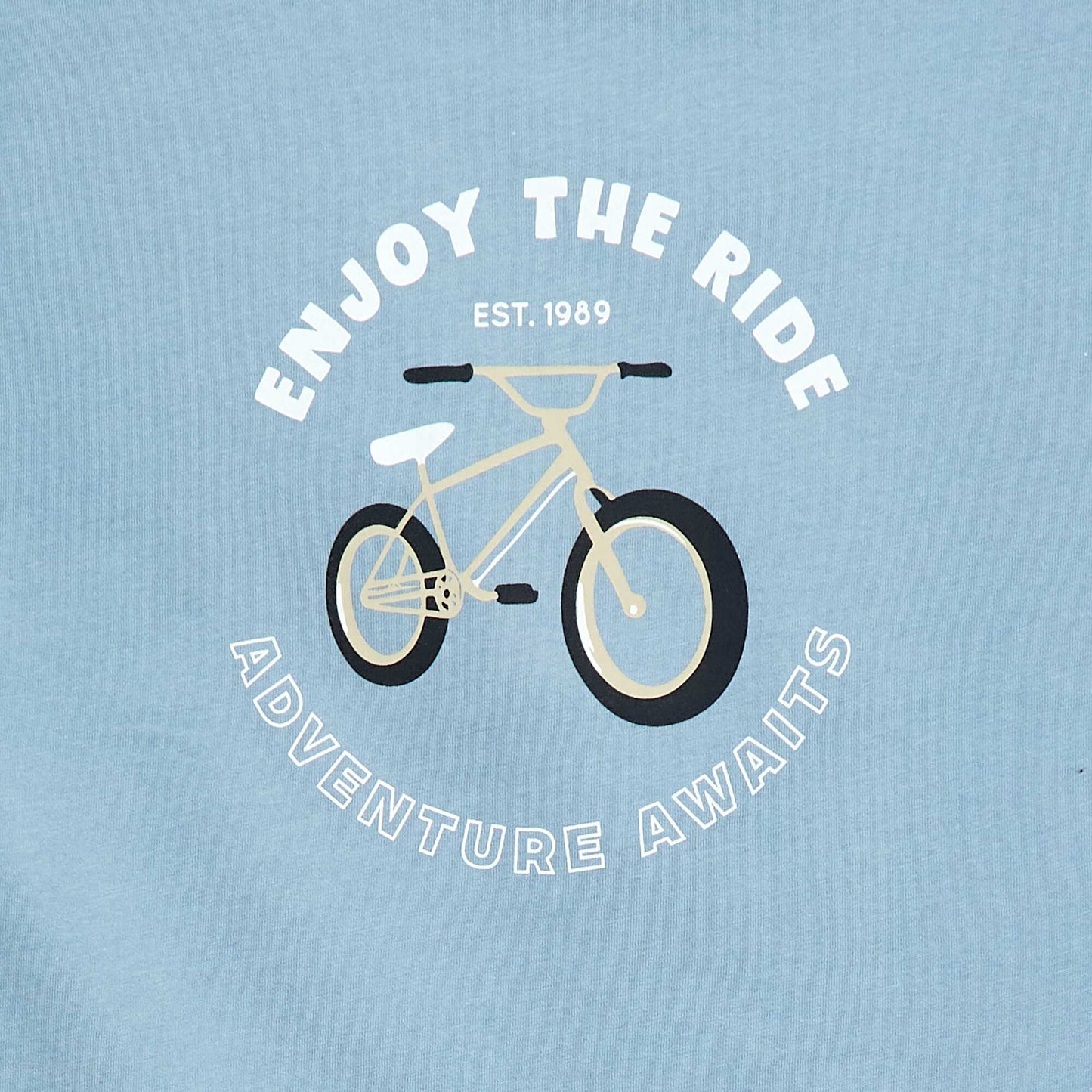 Printed Short-Sleeve T-shirt BLUE