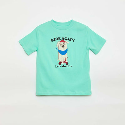 Printed Short-Sleeve T-Shirt BLUE