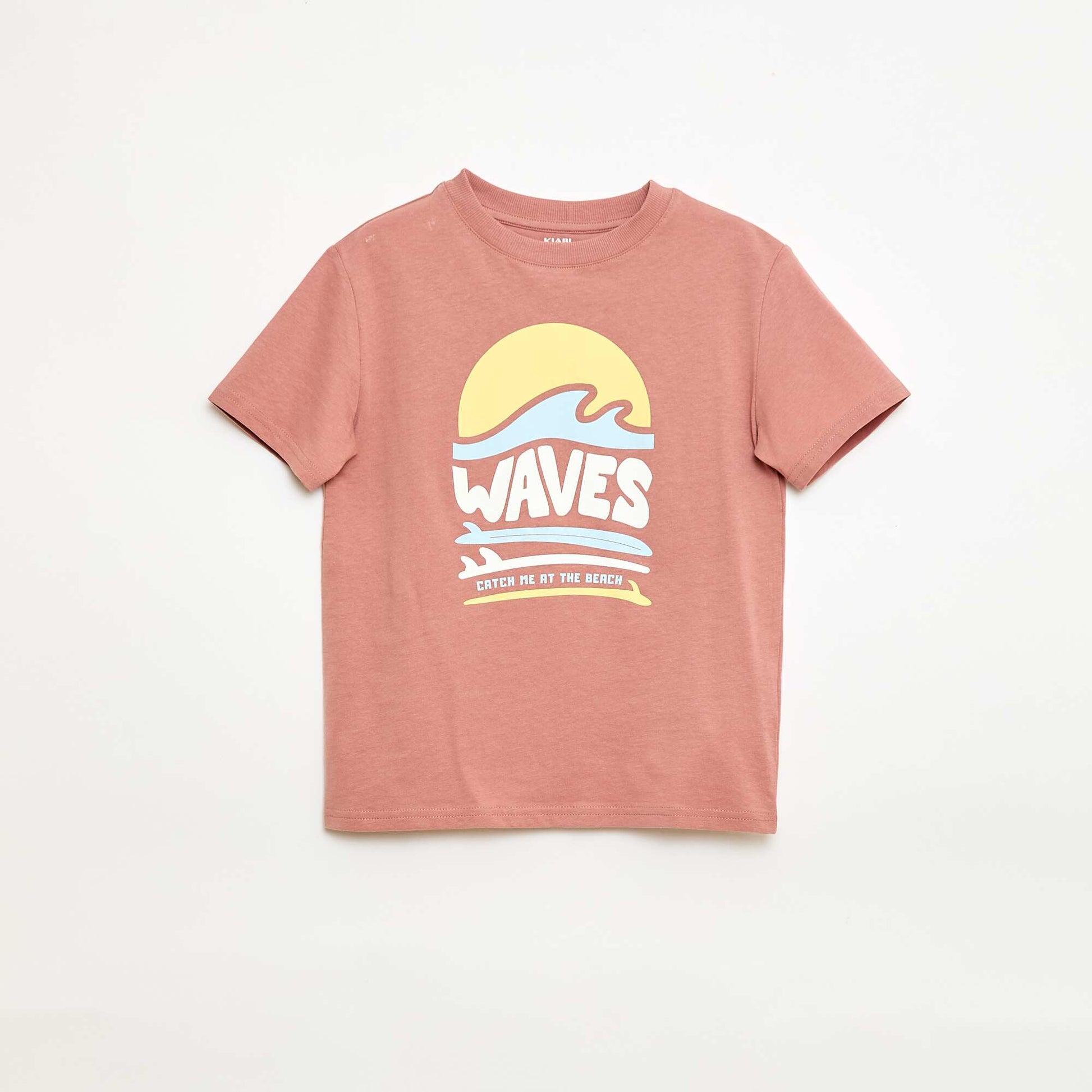Printed Short-Sleeved T-Shirt PINK