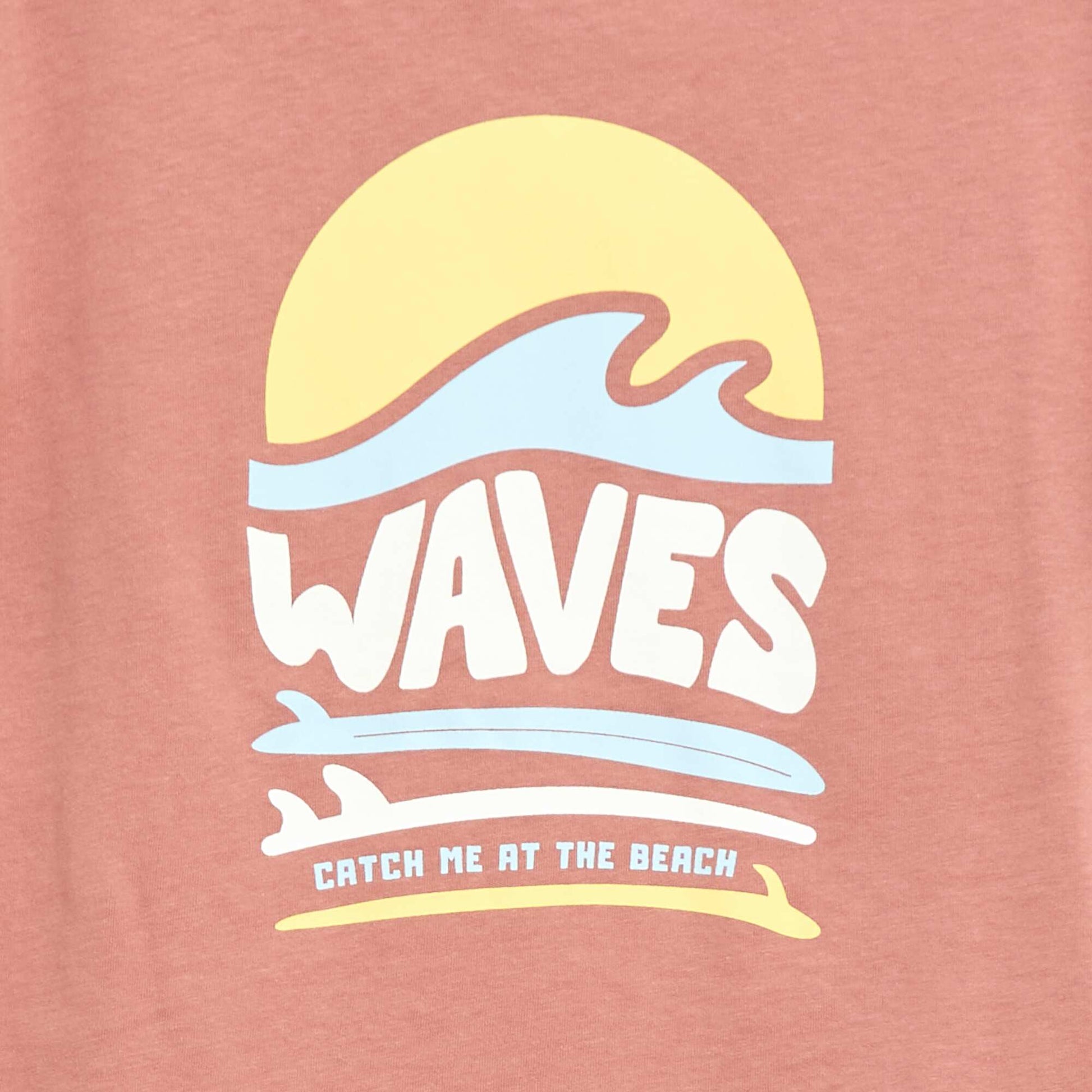 Printed Short-Sleeved T-Shirt PINK