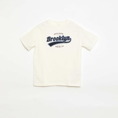 Printed Short-Sleeve T-Shirt WHITE