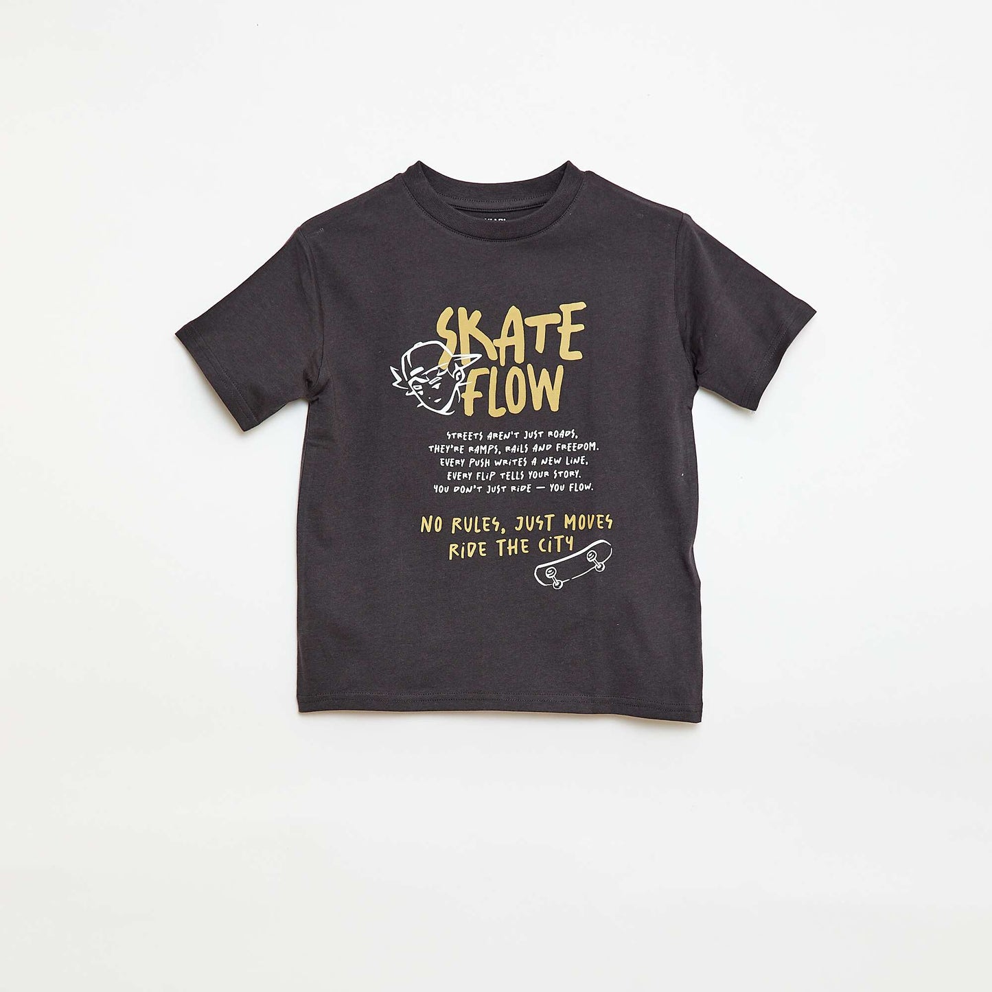 Printed Short-Sleeve T-shirt GREY