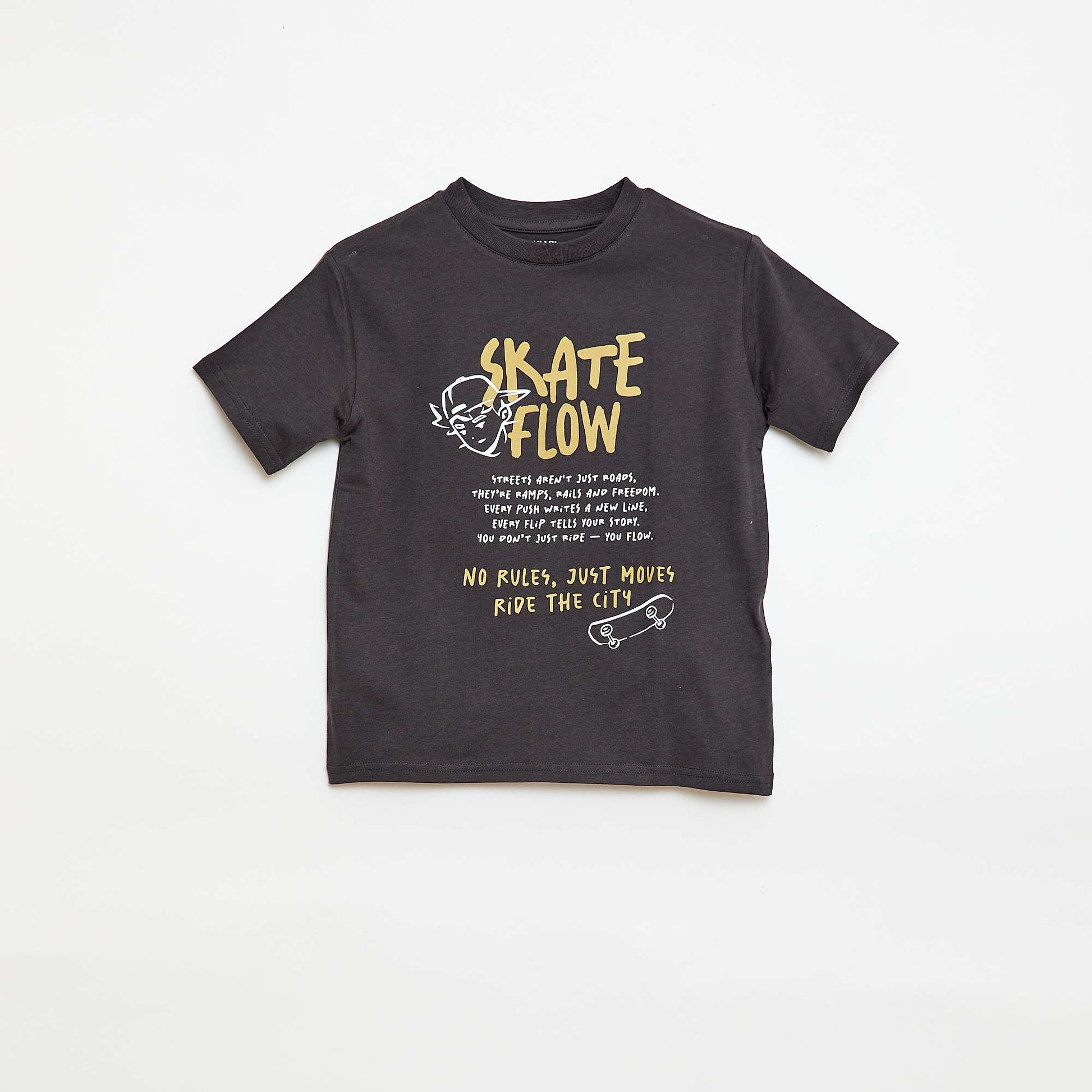 Printed Short-Sleeve T-shirt GREY