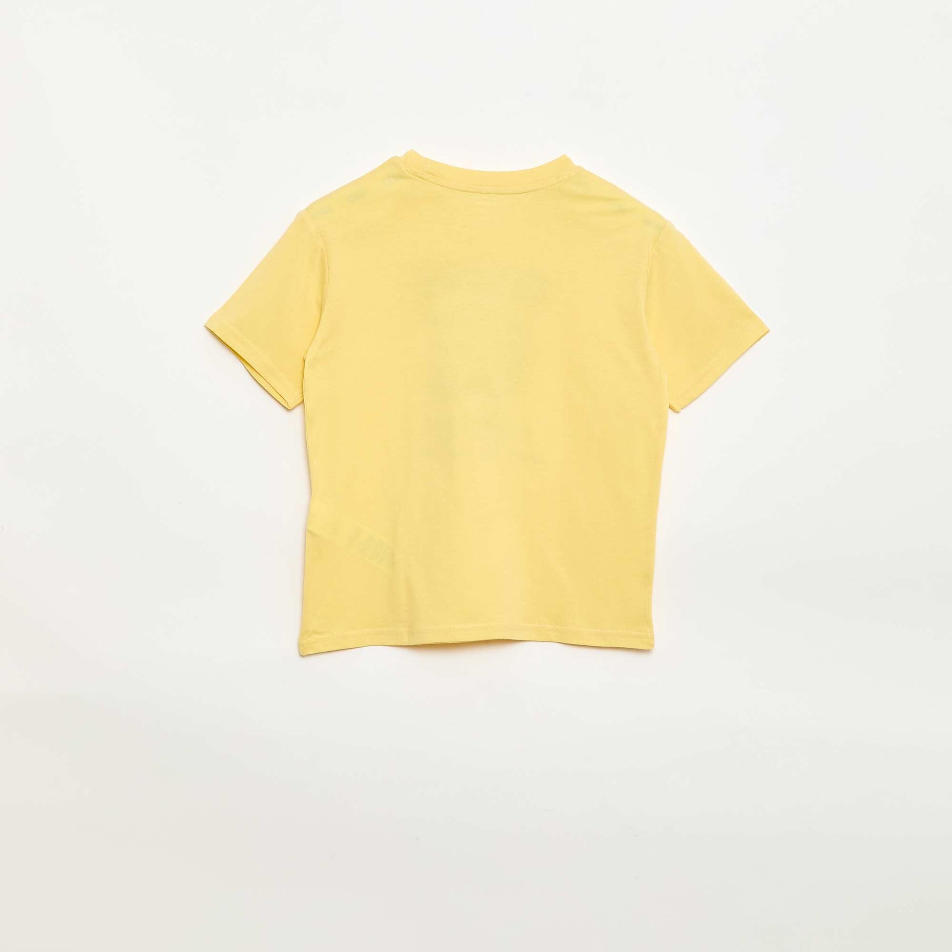 Printed Short-Sleeved T-Shirt YELLOW