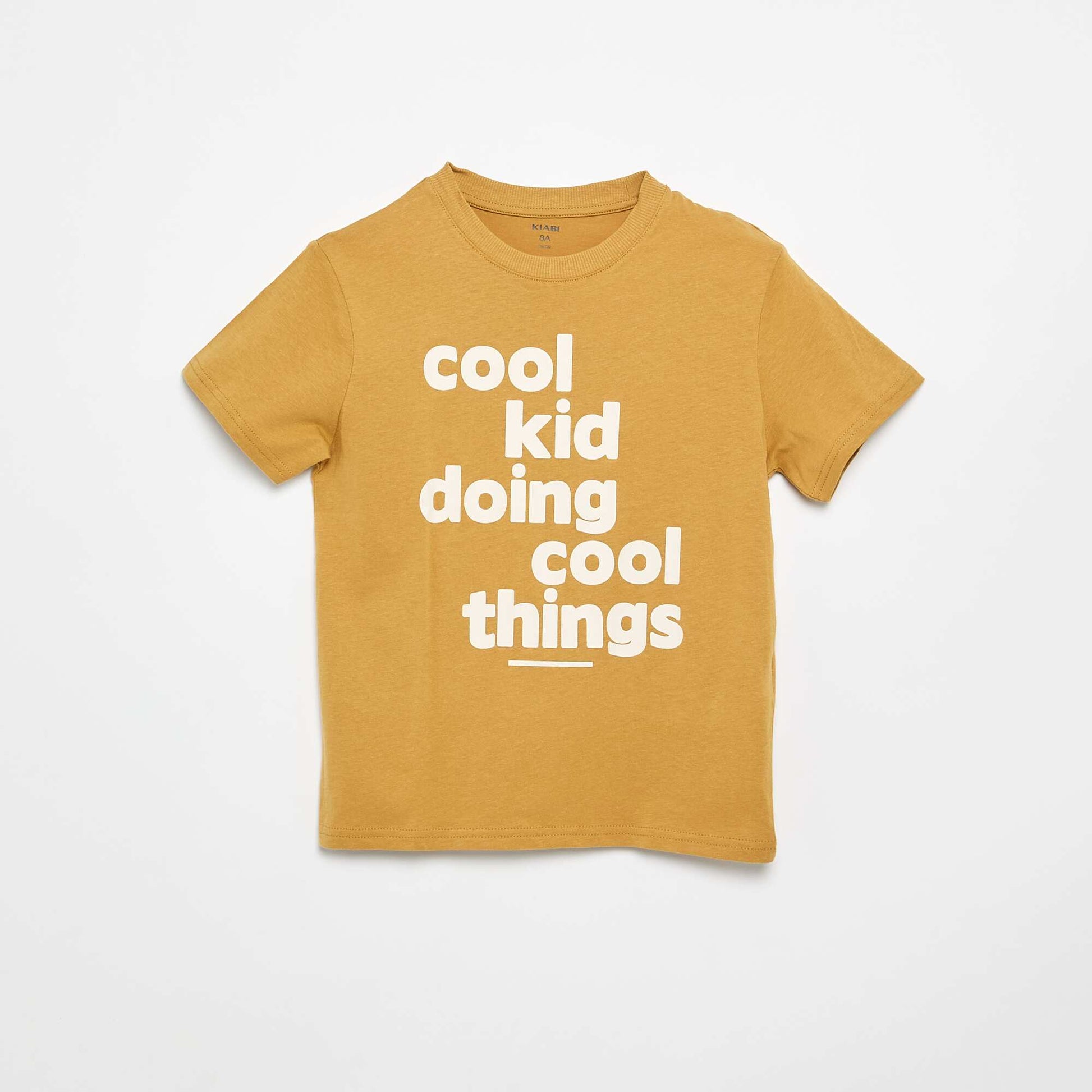 Printed Short-Sleeve T-Shirt BROWN