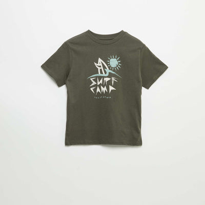 Printed Short-Sleeve T-Shirt ORANGE