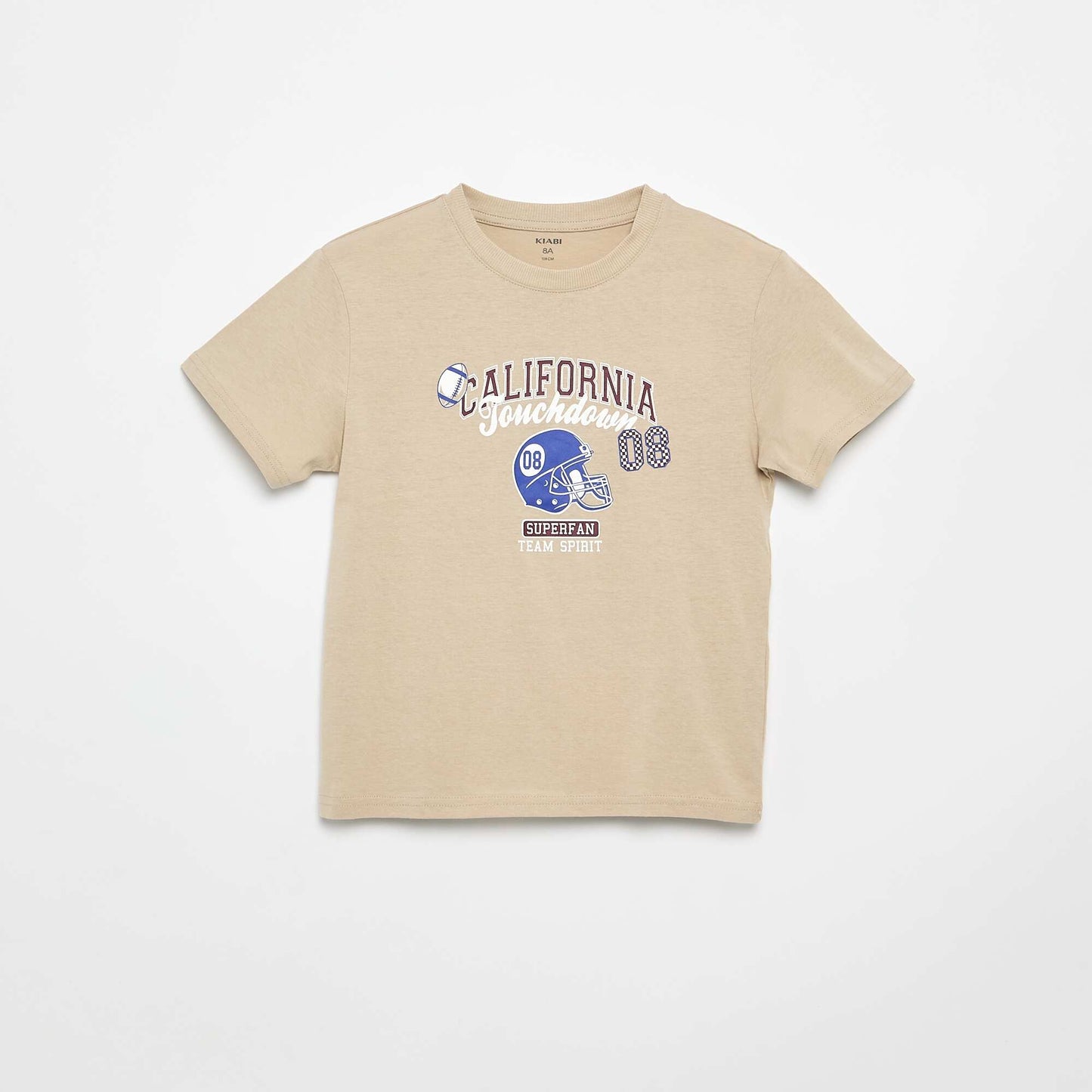 Printed Short-Sleeve T-Shirt BEIGE