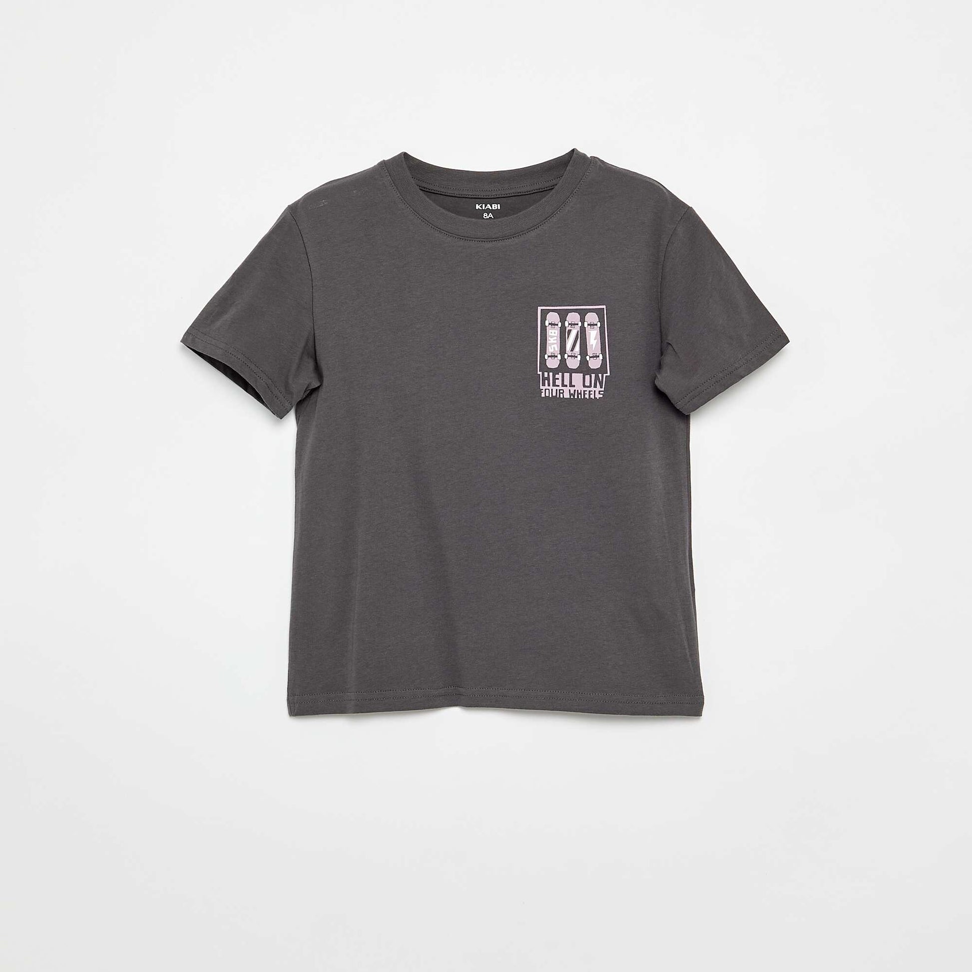 3-Pack Cotton T-Shirts GREY