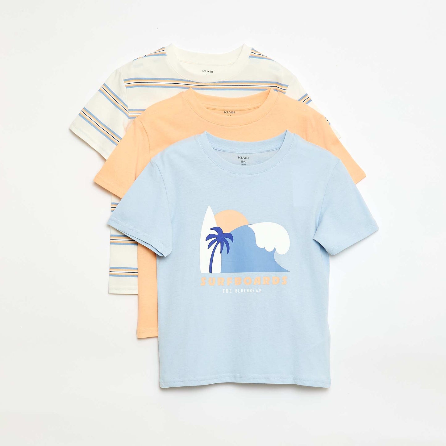 3-Pack Cotton T-Shirts ORANGE