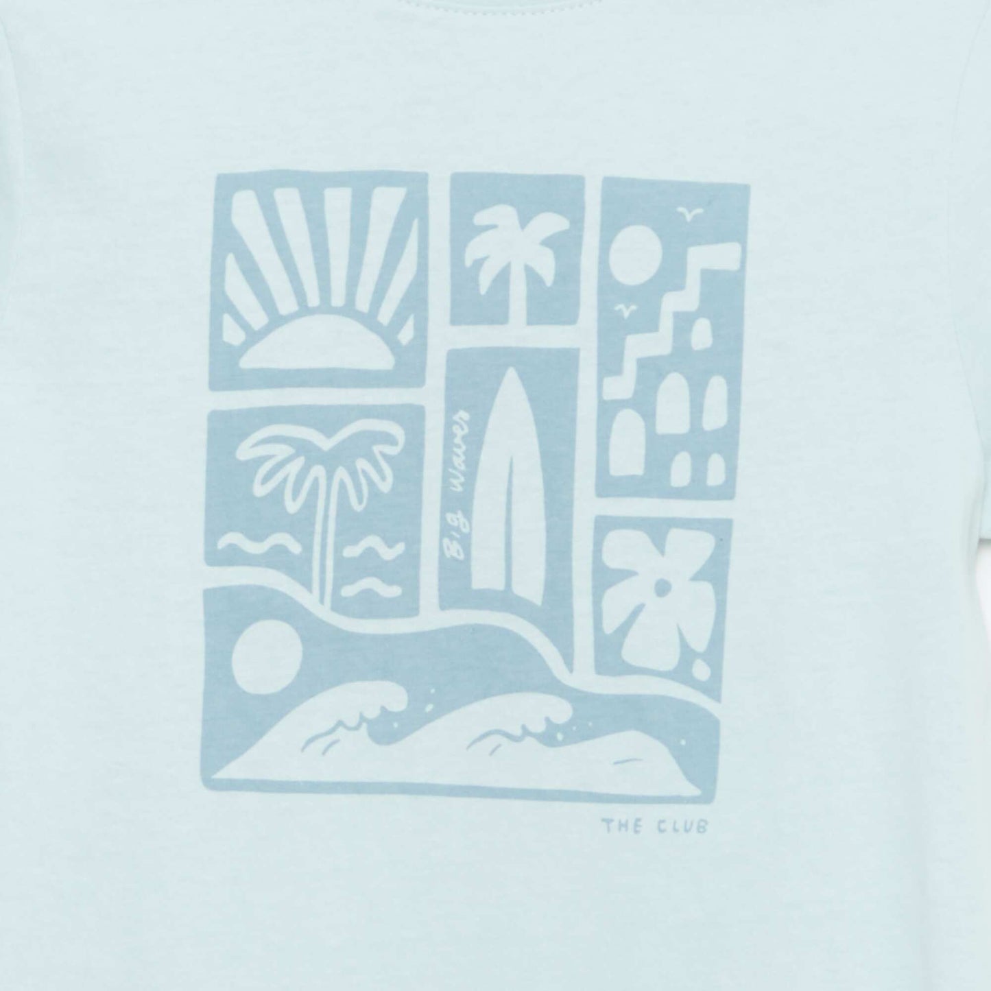Printed Message T-Shirt BLUE