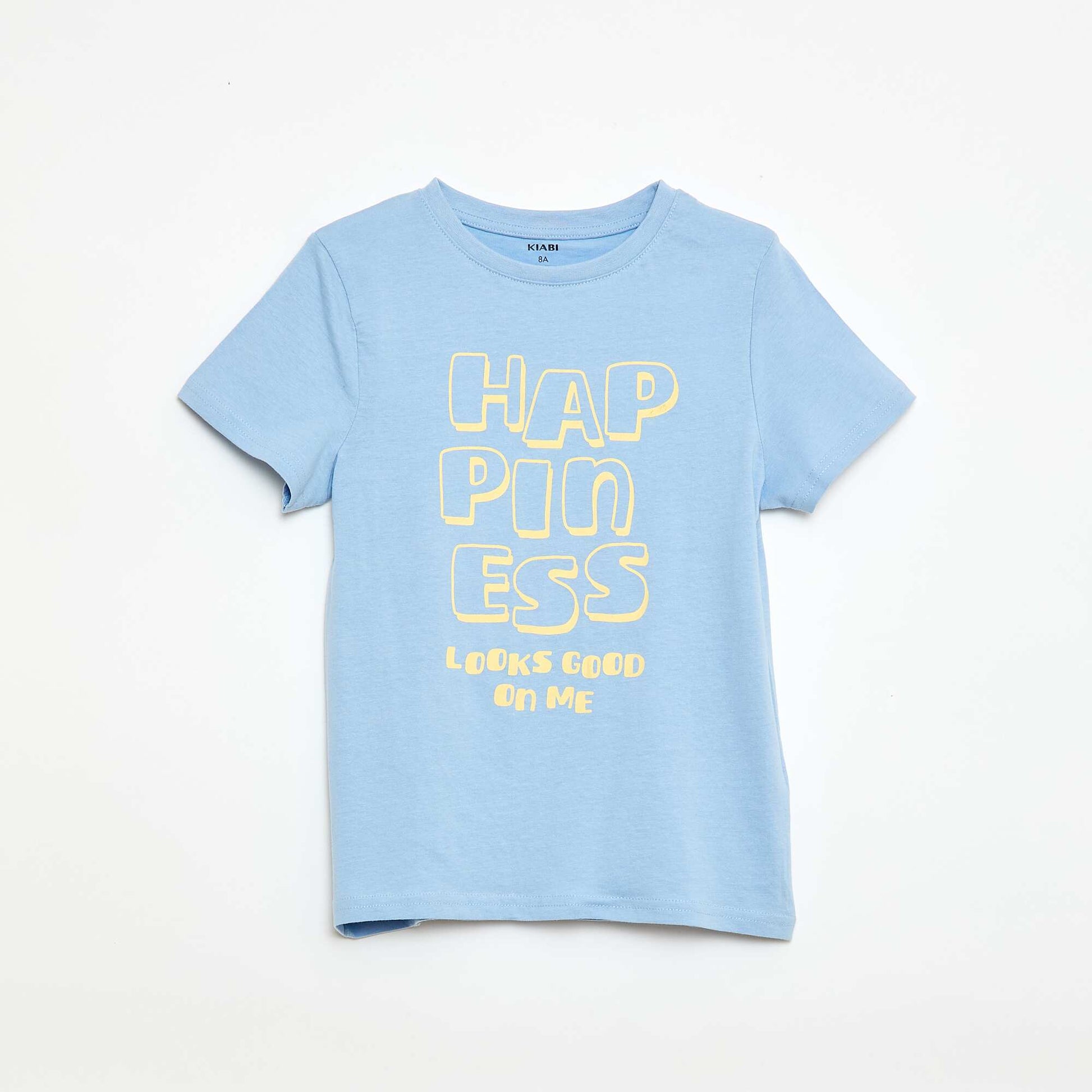 Printed Message T-Shirt BLUE