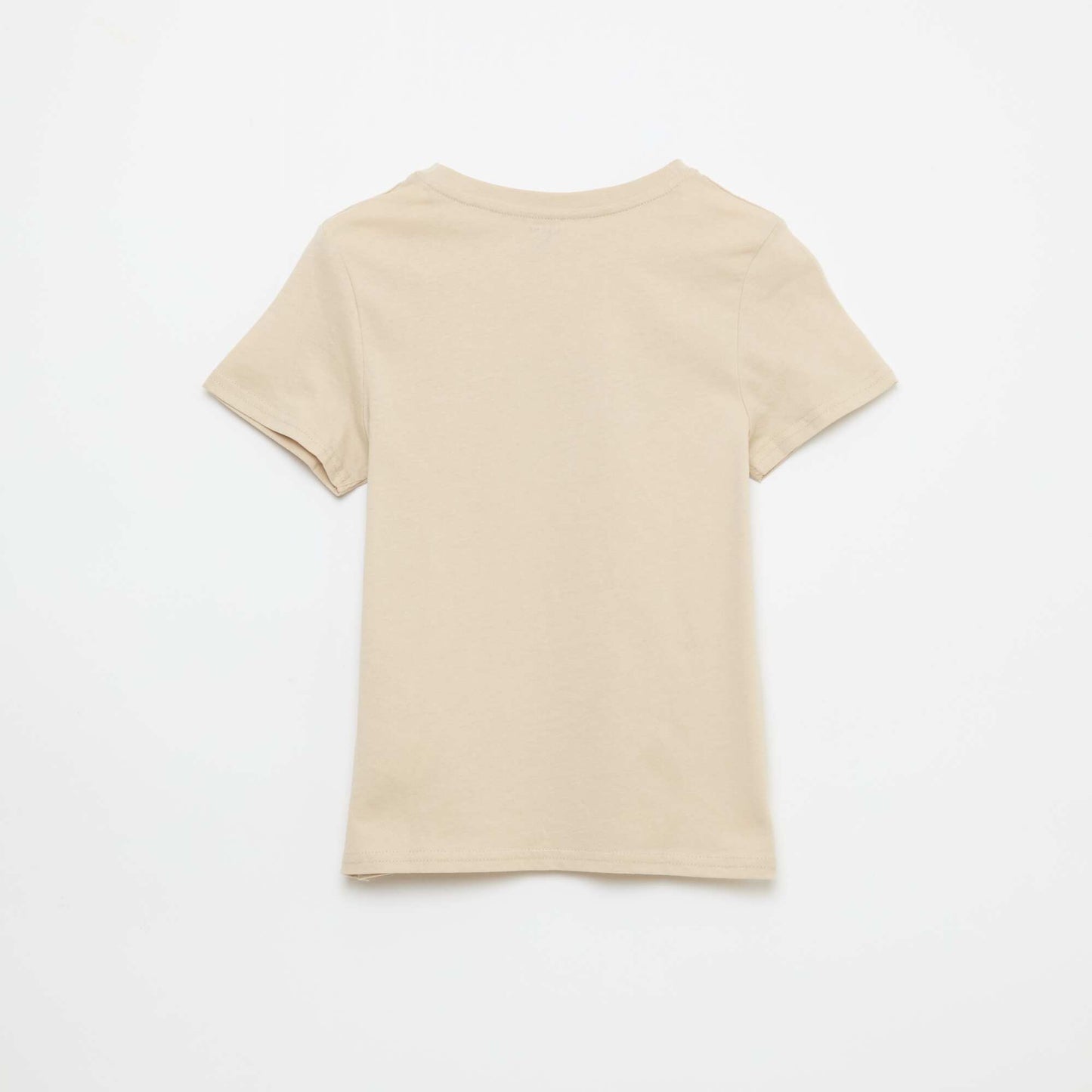 Printed Message T-Shirt BEIGE