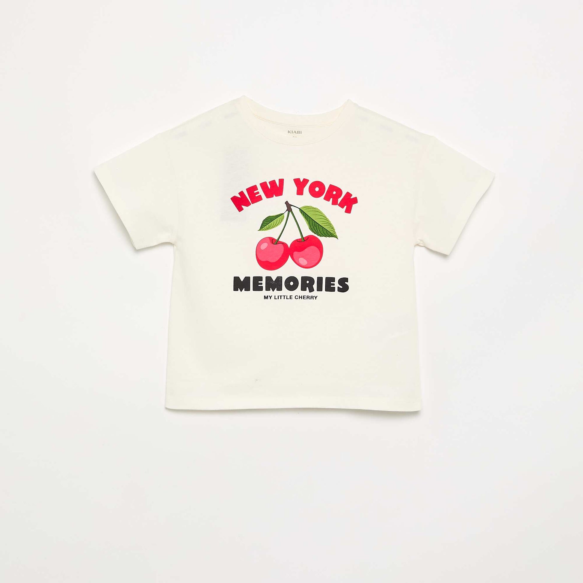 Fun print T-shirt WHITE