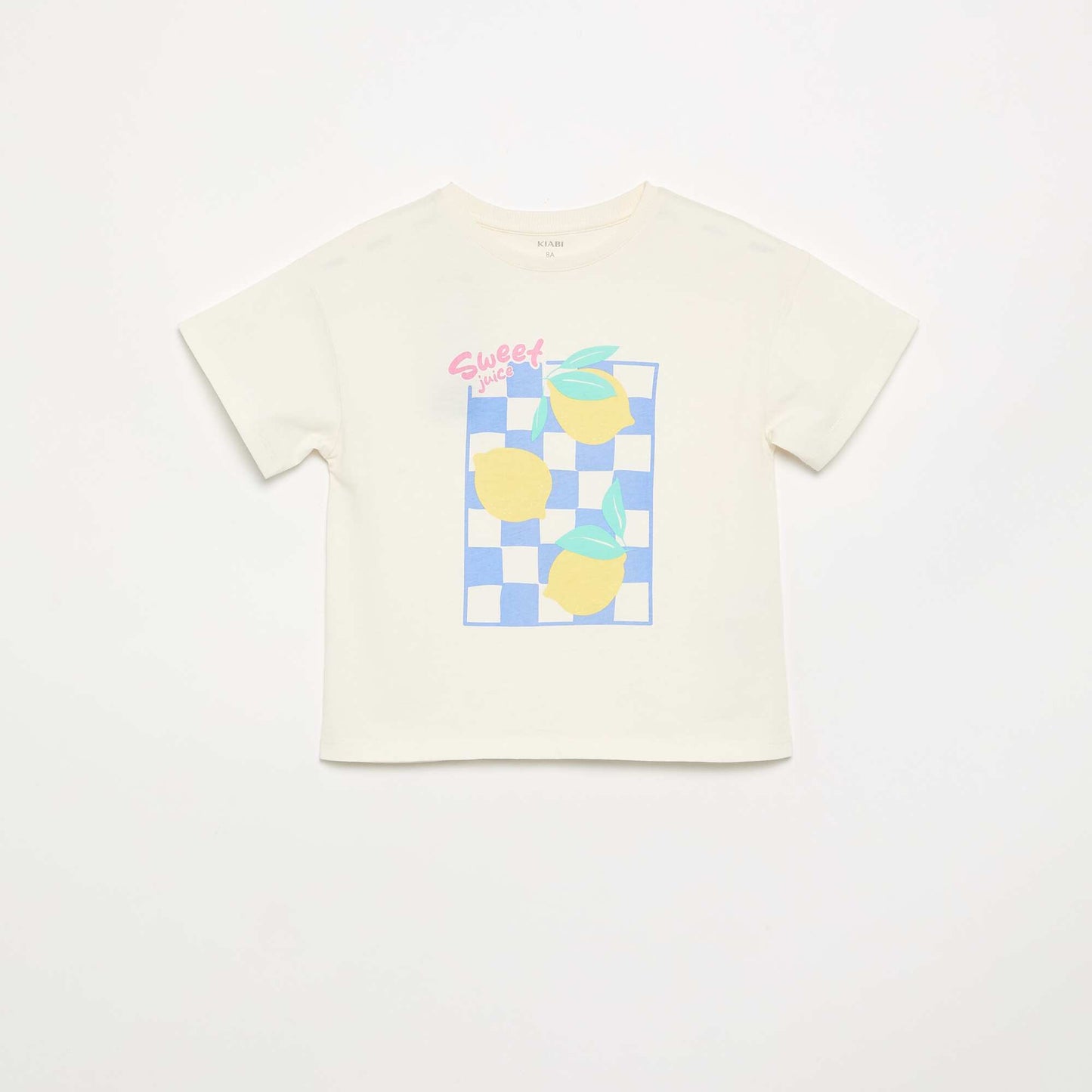 Fun print T-shirt WHITE