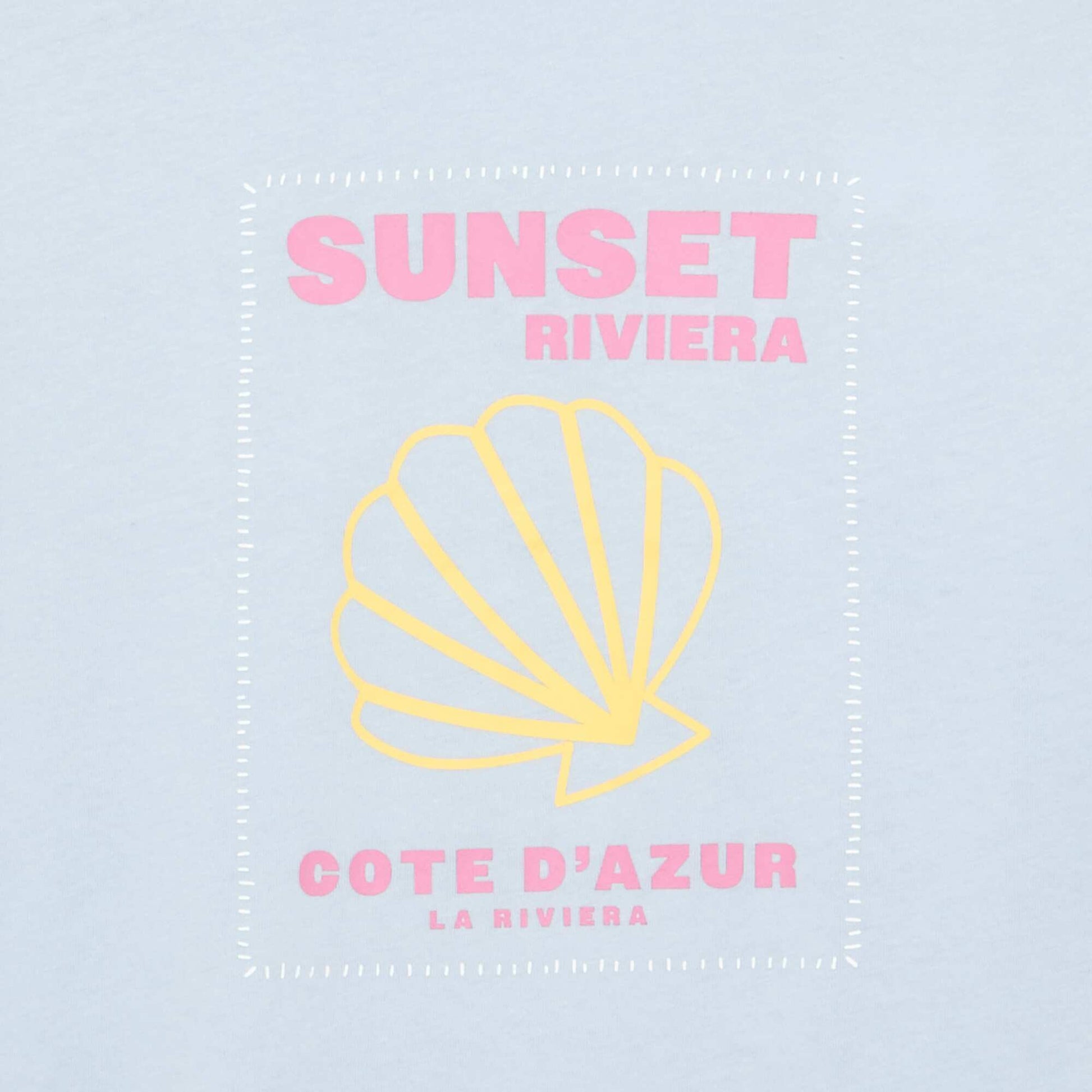 Fantasy Print T-Shirt SKY BLUE